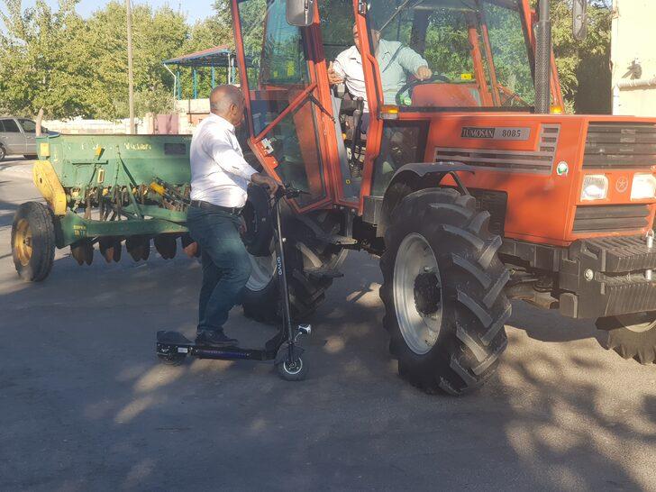 Muhtarın "hizmet aracı" elektrikli skuter G4