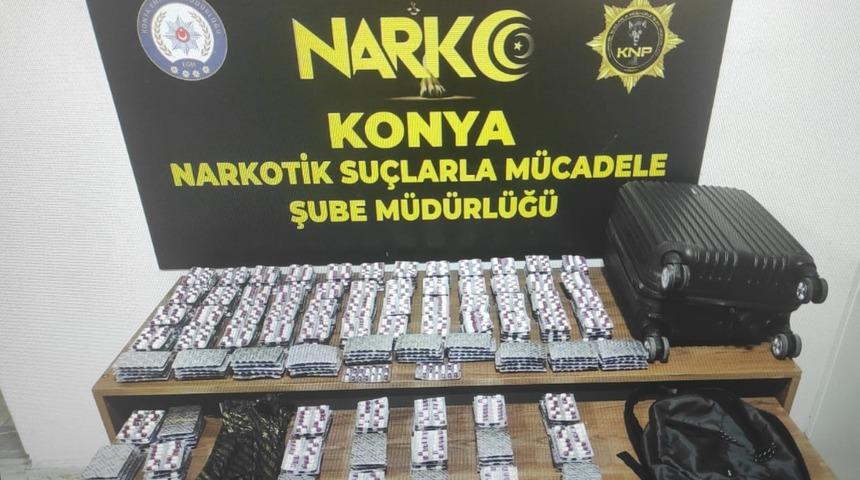 Konya'da uyuşturucu operasyonunda 9 zanlı tutuklandı