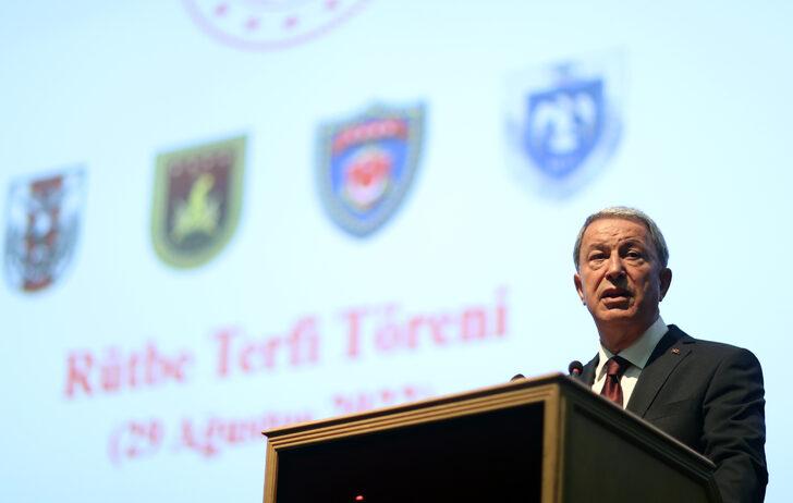 Milli Savunma Bakanı Akar, TSK rütbe terfi töreninde konuştu: G3