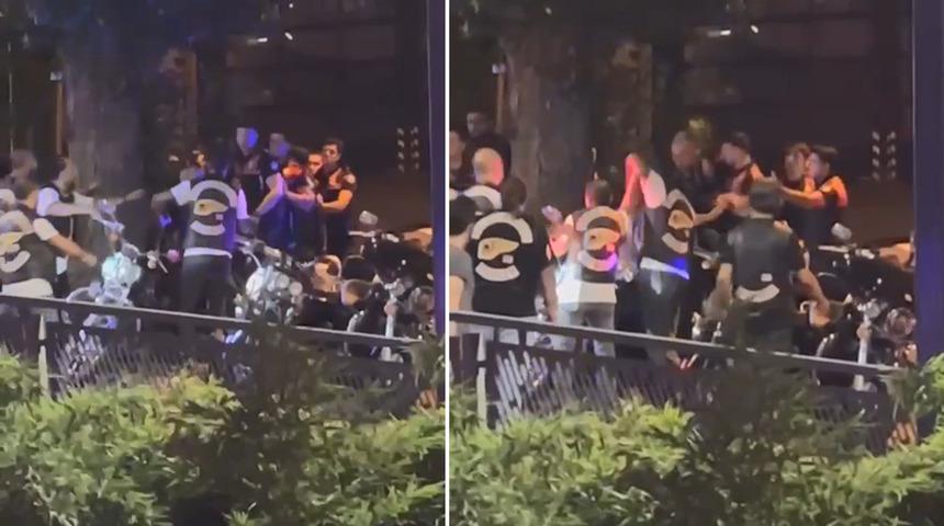 Sarıyer'de tehlikeli gerginlik! 50 kişilik motosikletli grup, kimlik soran polislerle saldırdı