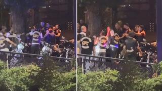 Sarıyer'de tehlikeli gerginlik! 50 kişilik motosikletli grup, kimlik soran polislerle saldırdı