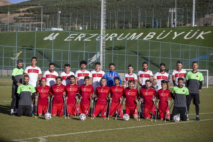 Ampute Milli Futbol Takımı'nın Erzurum kampı sona erdi G1