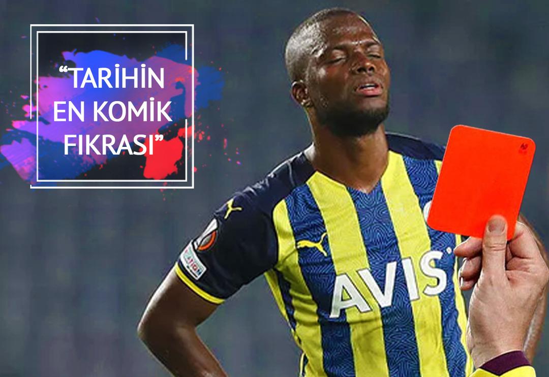 Ma&ccedil;ın &ouml;n&uuml;ne ge&ccedil;ti! Enner Valencia'nın kırmızı kartı sonrası taraftar &ccedil;ıldırdı "Tarihin en komik fıkrası"