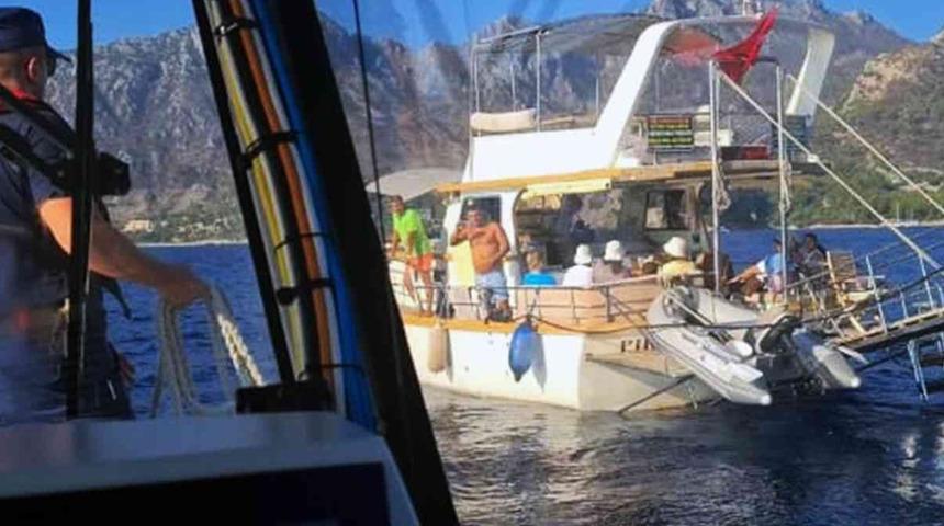 Lüks yatta skandal görüntü! Ekipler hemen harekete geçti