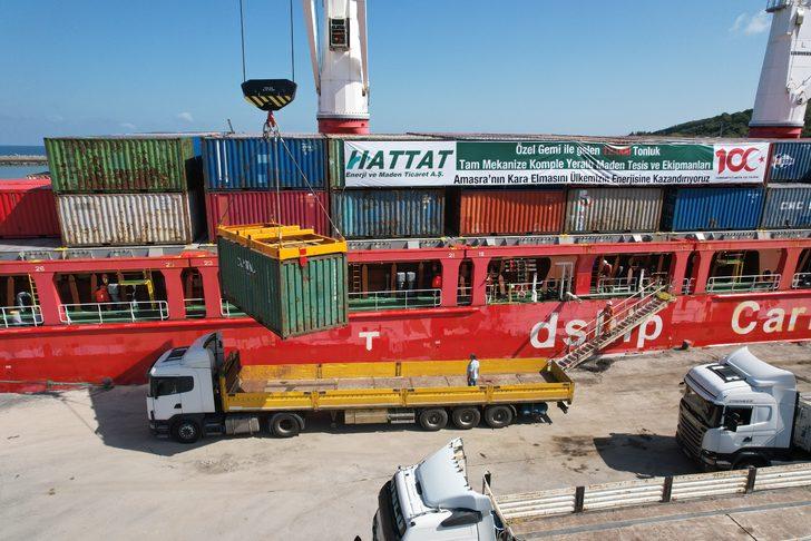 Amasra'da taş kömürü üretiminde kullanılacak mekanizasyon sistemi Bartın'a ulaştı G2