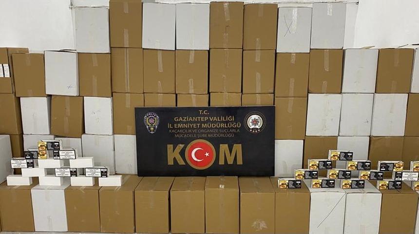 Gaziantep'te 3 milyon 580 bin makaron ele geçirildi