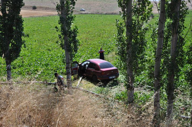 Amasya’da otomobilin tarlaya devrilmesi sonucu 2 kişi yaralandı G1