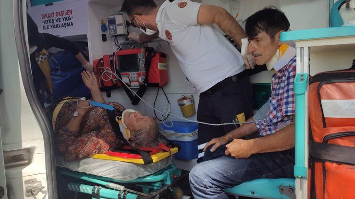 Amasya’da otomobilin tarlaya devrilmesi sonucu 2 kişi yaralandı G3