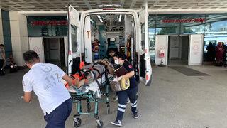 Düzce'de yük asansöründen düşen işçi ağır yaralandı