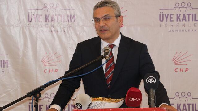 CHP'li Salıcı, partisinin Zonguldak'taki üye katılım töreninde konuştu:
