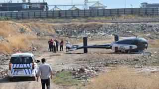 İzmir'de helikopter kazası! Pilot ve yardımcı pilot yaralandı