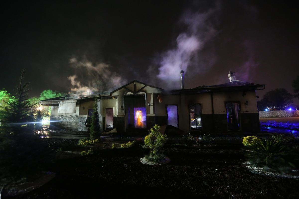 Bursa'da &ccedil;iftliğin restoranında &ccedil;ıkan yangın s&ouml;nd&uuml;r&uuml;ld&uuml;
