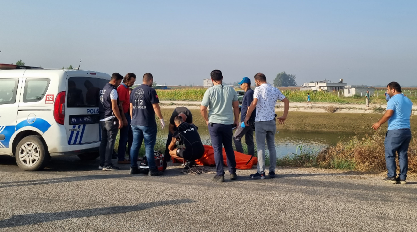 Şehir dışından gezmeye gelmişti! Sulama kanalındaki cesedi yosunlara takılmış halde bulundu