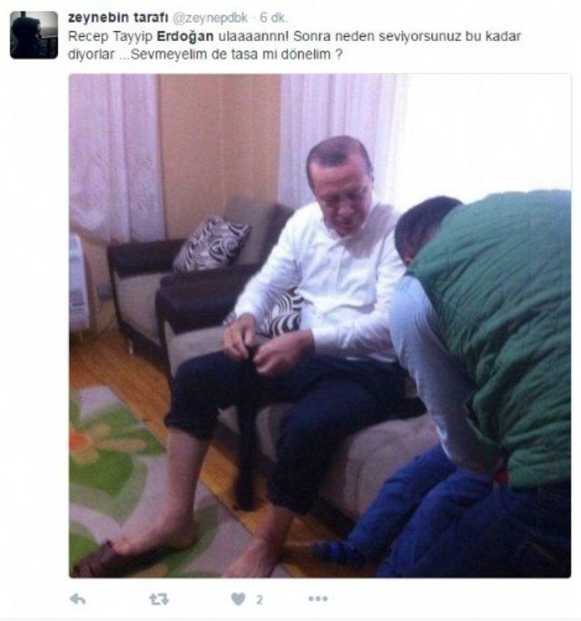 Şehit Evinde Abdest Alan Erdoğan ın Bu Görüntüleri Sosyal Medyayı Salladı! 2