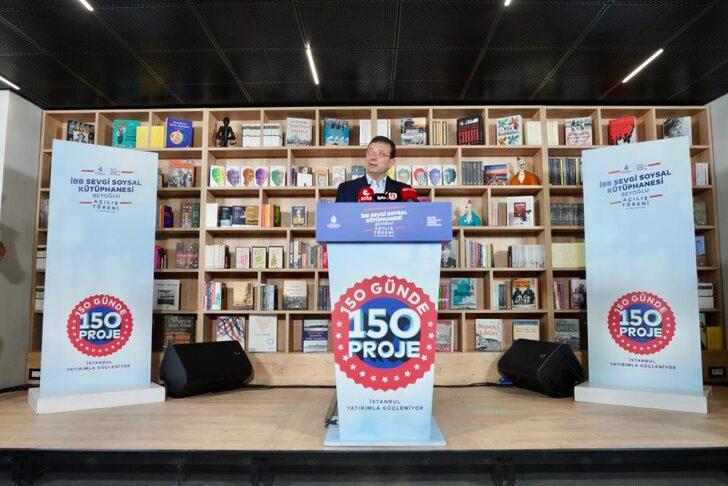 Taksim'de İBB'nin "Sevgi Soysal Kütüphanesi" törenle açıldı G1