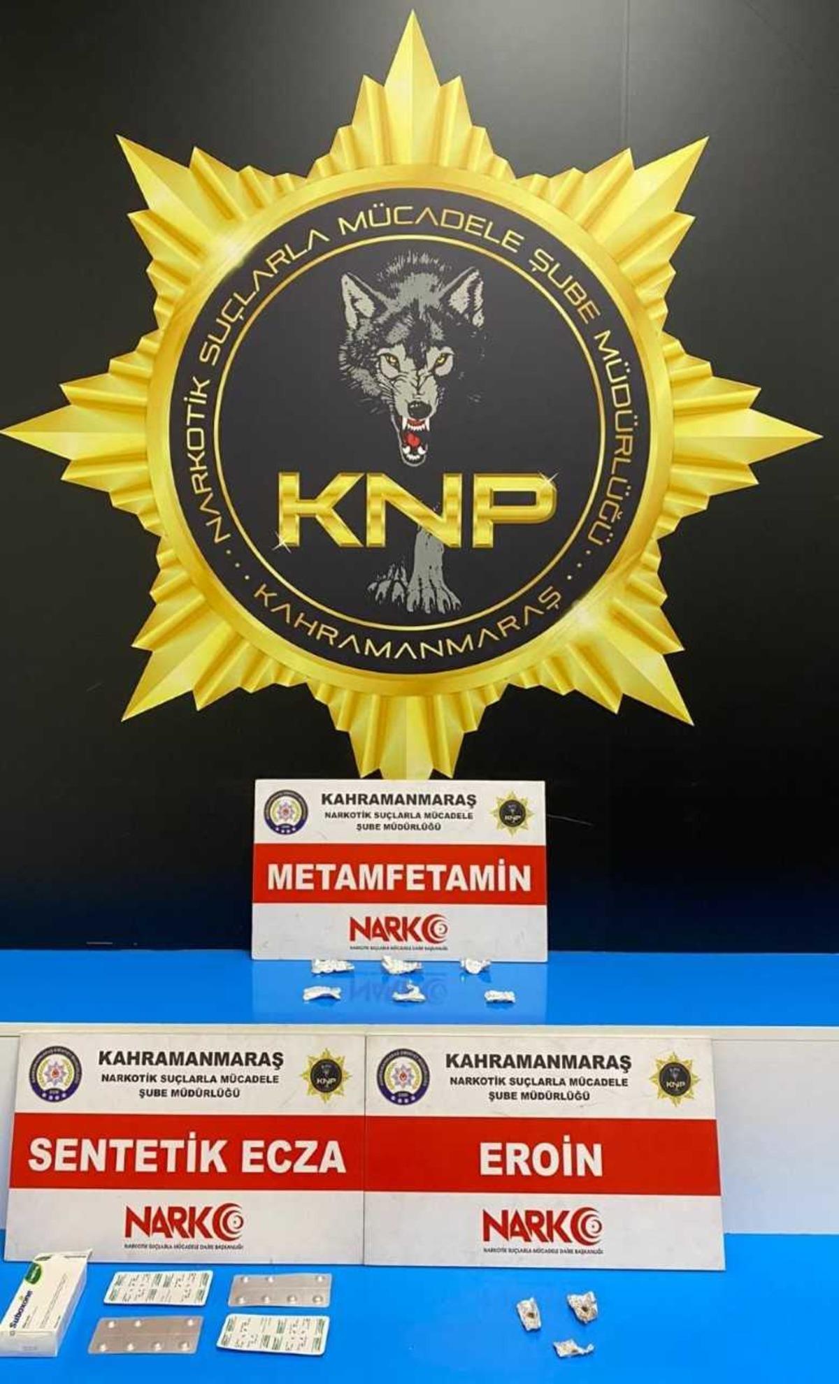 Kahramanmaraş'ta uyuşturucu operasyonunda yakalanan 4 zanlı tutuklandı