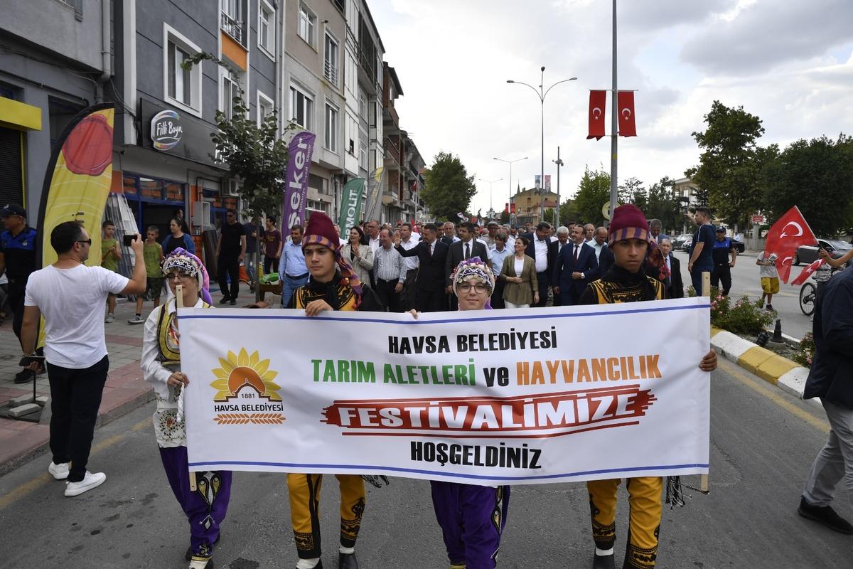 Havsa 21. Tarım Aletleri ve Hayvancılık Festivali başladı