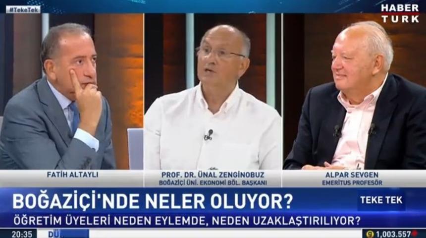 Boğaziçi Üniversitesi Ekonomi Bölümü Başkanı Prof. Dr. Ünal Zenginobuz'dan tartışma yaratacak sözler! 'Sınavsız giren var'