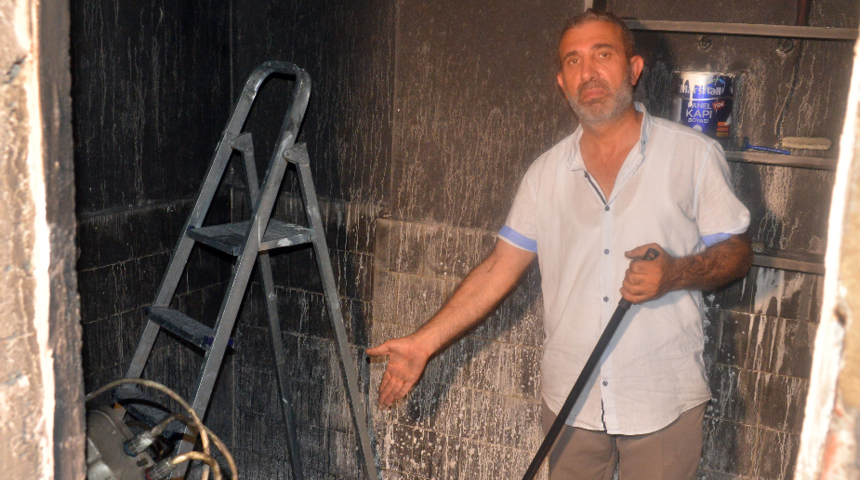 Birlikte yaşadığı kadına kızıp evi yaktı! Ev sahibi isyan etti: Bana kastı neydi? 