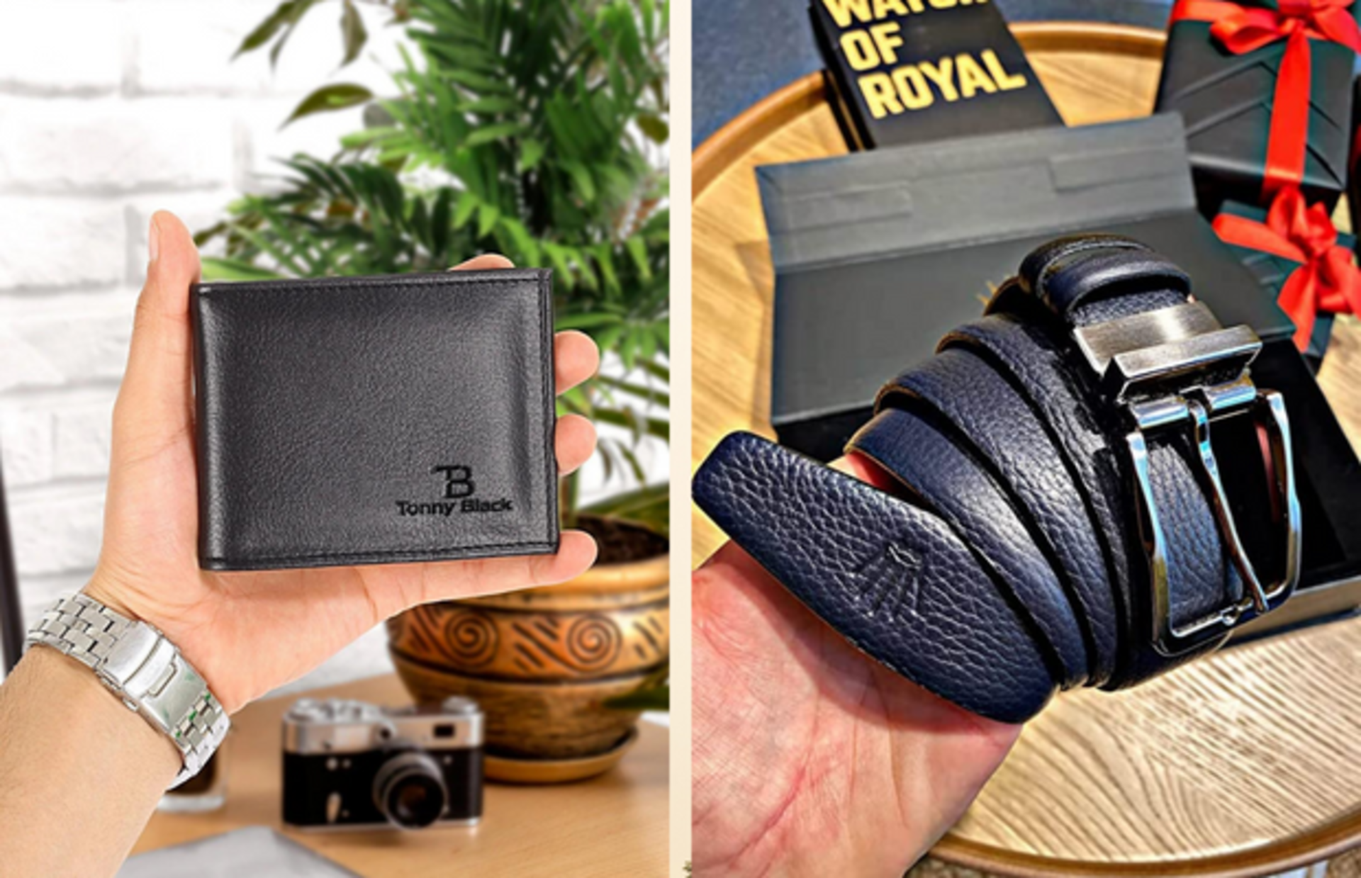 Her erkeğin sahip olması gereken şık ve kullanışlı kemer cüzdan setleri