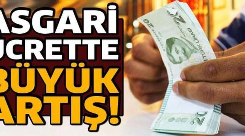 Asgari &Uuml;cret A&ccedil;ıklandı Asgari &Uuml;cret'te Rekor Artış Ne Kadar Oldu!
