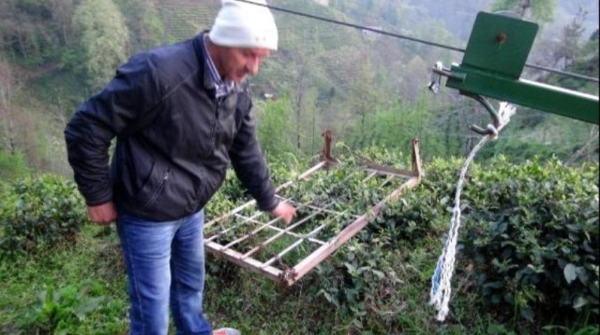 Rize&rsquo;de ilkel teleferik kazası: 1 &ouml;l&uuml;, 1 yaralı