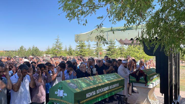 Konya'da silahlı kavgada hayatını kaybeden karı kocanın cenazesi defnedildi G2