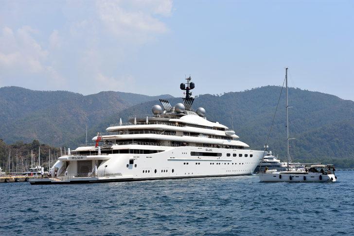 Şeyh Mansur'un lüks mega yatı "Blue" Marmaris'te G1