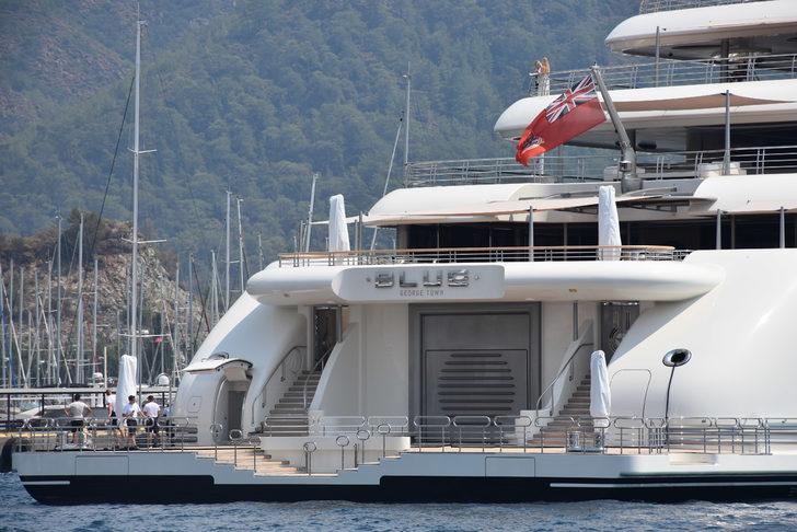 Şeyh Mansur'un lüks mega yatı "Blue" Marmaris'te G5