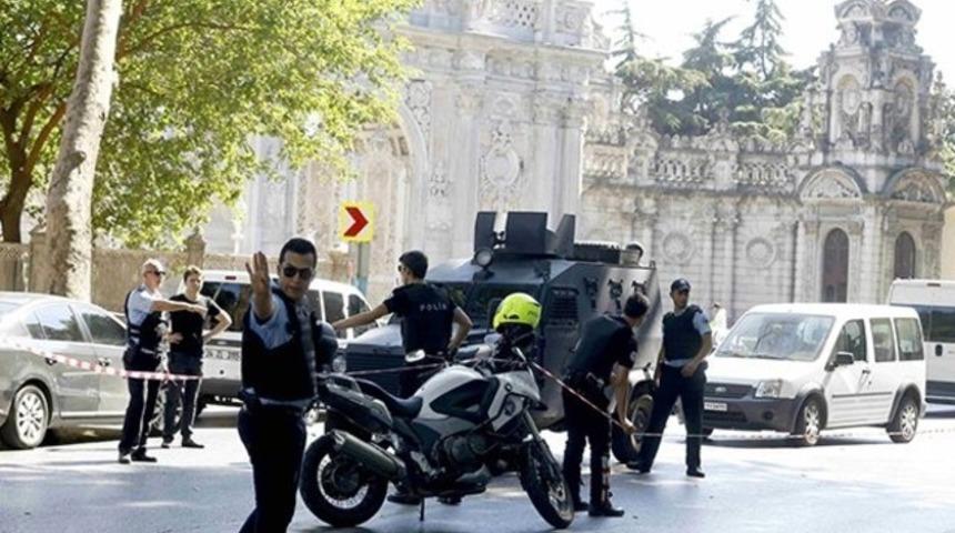 Dolmabahçe'deki saldırı anı görüntülendi