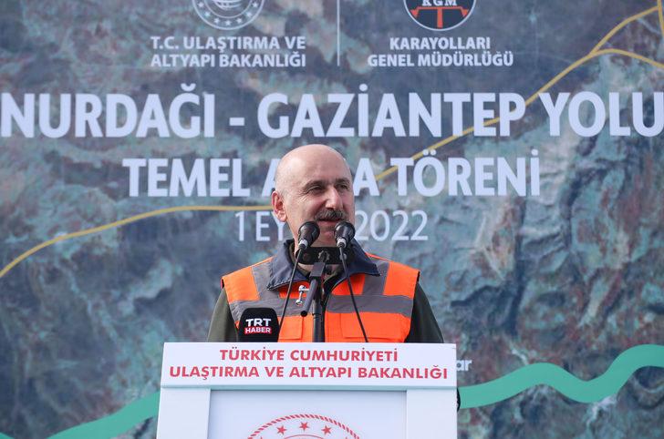 Bakan Karaismailoğlu, Nurdağı-Gaziantep kara yolunun temel atma törenine katıldı: G3