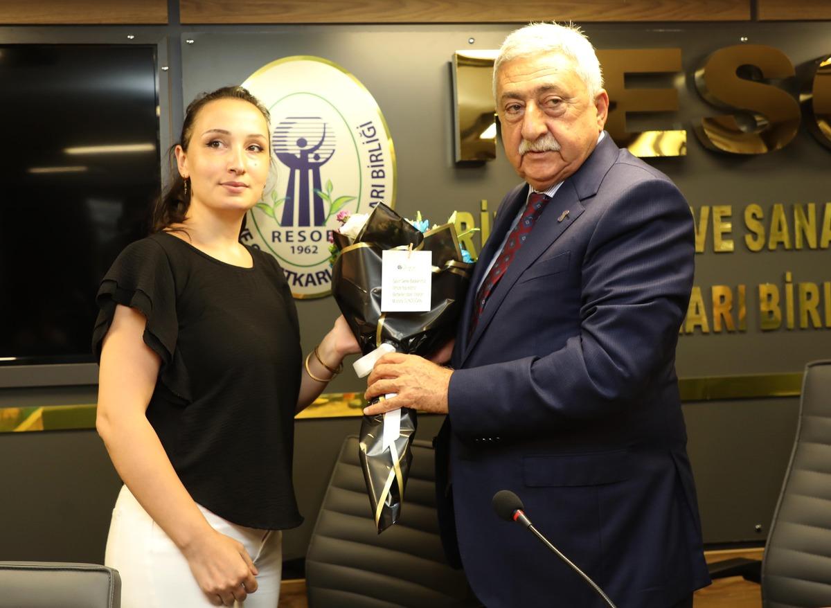 TESK Genel Başkanı Paland&ouml;ken'den Rize'de esnaf odasını ziyaret