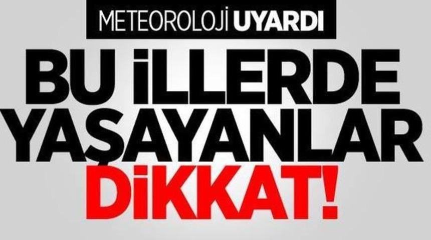 Meteoroloji Uyardı Şiddetli Yağış Hangi İllerde Okullar Tatil Olacak'mı?