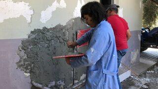 Muğla'da okulların tadilatını meslek lisesi öğrencileri yapıyor