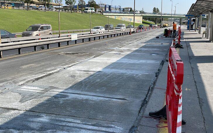 Cevizlibağ Metrobüs Durağı beton yol çalışması sebebiyle Söğütlüçeşme yönüne kapatıldı G2