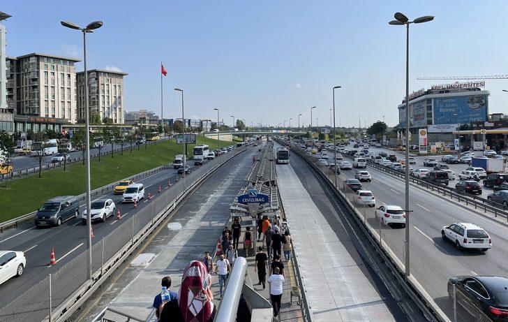 Cevizlibağ Metrobüs Durağı beton yol çalışması sebebiyle Söğütlüçeşme yönüne kapatıldı G3
