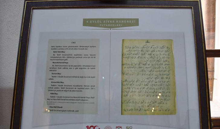 "Sivas Kongre Belgeleri Arşivi Sergisi" açıldı G3