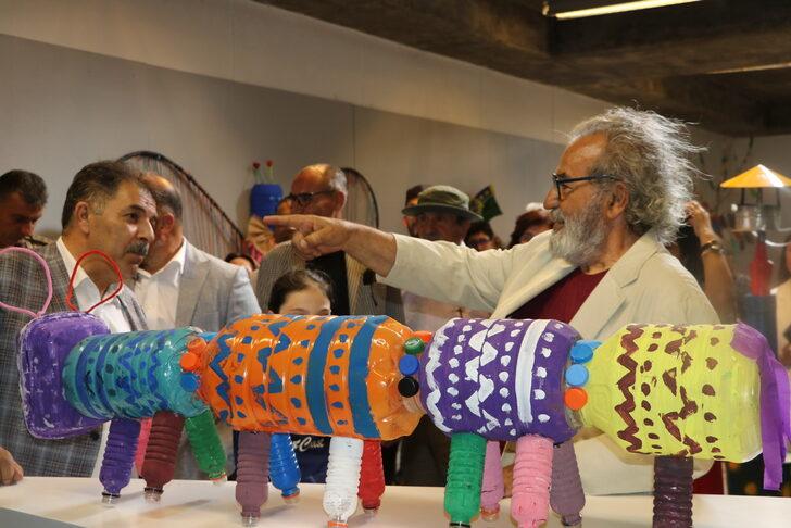 Öğrenciler nehir kenarından topladıkları atıklardan hazırladıkları çalışmaları sergiledi G5