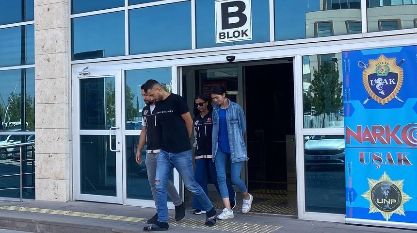 Uşak'ta uyuşturucu operasyonunda bir zanlı tutuklandı