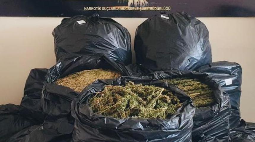 Gaziantep'te 222 kilo 770 gram esrar ele geçirildi