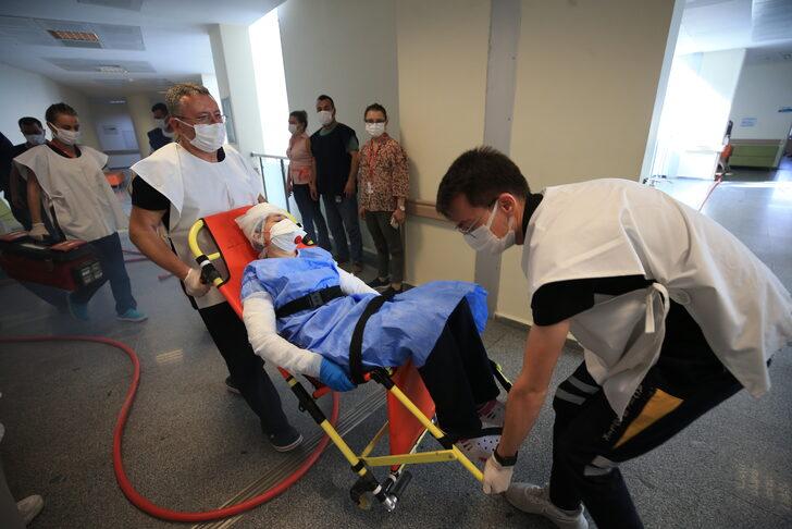 Kırklareli Eğitim ve Araştırma Hastanesinde yangın tatbikatı yapıldı G1