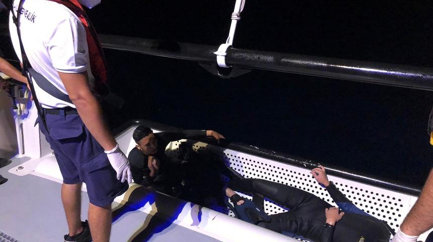 Muğla açıklarında yüzerek yurt dışına gitmeye çalışan 3 düzensiz göçmen yakalandı