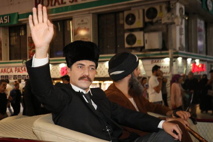 Büyük Önder Mustafa Kemal Atatürk'ün Sivas'a gelişi temsili olarak canlandırıldı G5