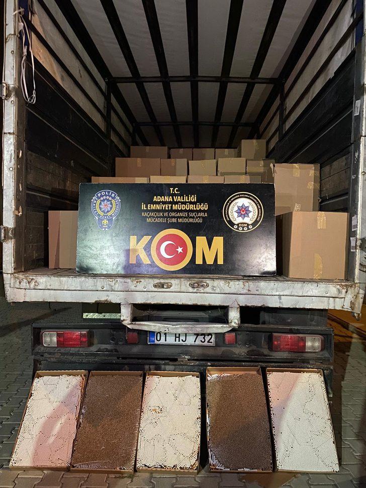 Adana'da 18 milyon 325 bin makaron ele geçirildi G1