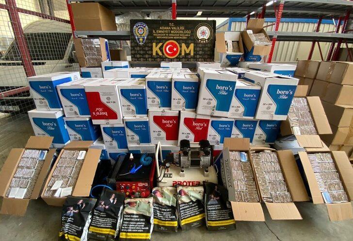 Adana'da 18 milyon 325 bin makaron ele geçirildi G5