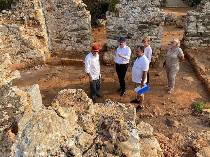 Sedir Adasındaki Kedrai Antik Kenti'nde kazı çalışması sürüyor G1