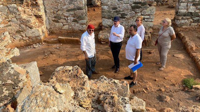 Sedir Adasındaki Kedrai Antik Kenti'nde kazı çalışması sürüyor