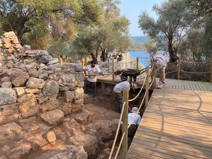 Sedir Adasındaki Kedrai Antik Kenti'nde kazı çalışması sürüyor G5