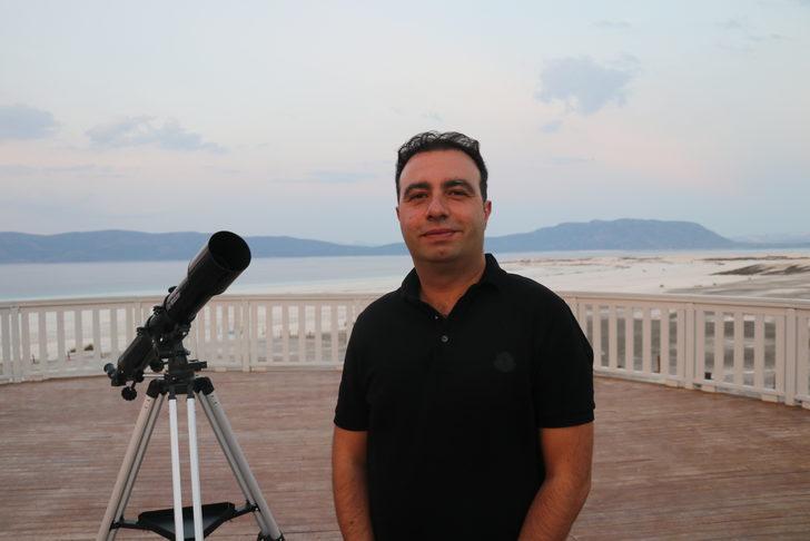 Salda Gölü'nde gökyüzü gözlemi yapılıyor G1