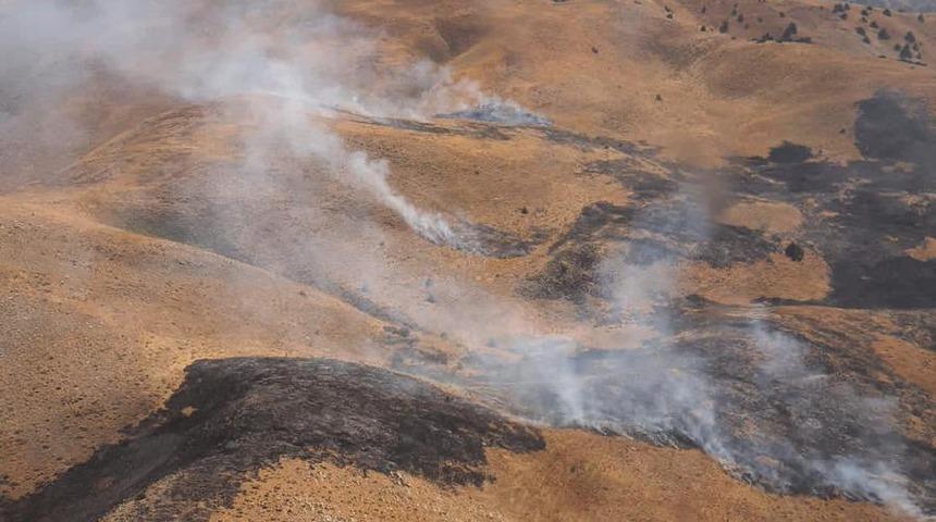 Bingöl'de otluk alanda çıkan yangın söndürüldü